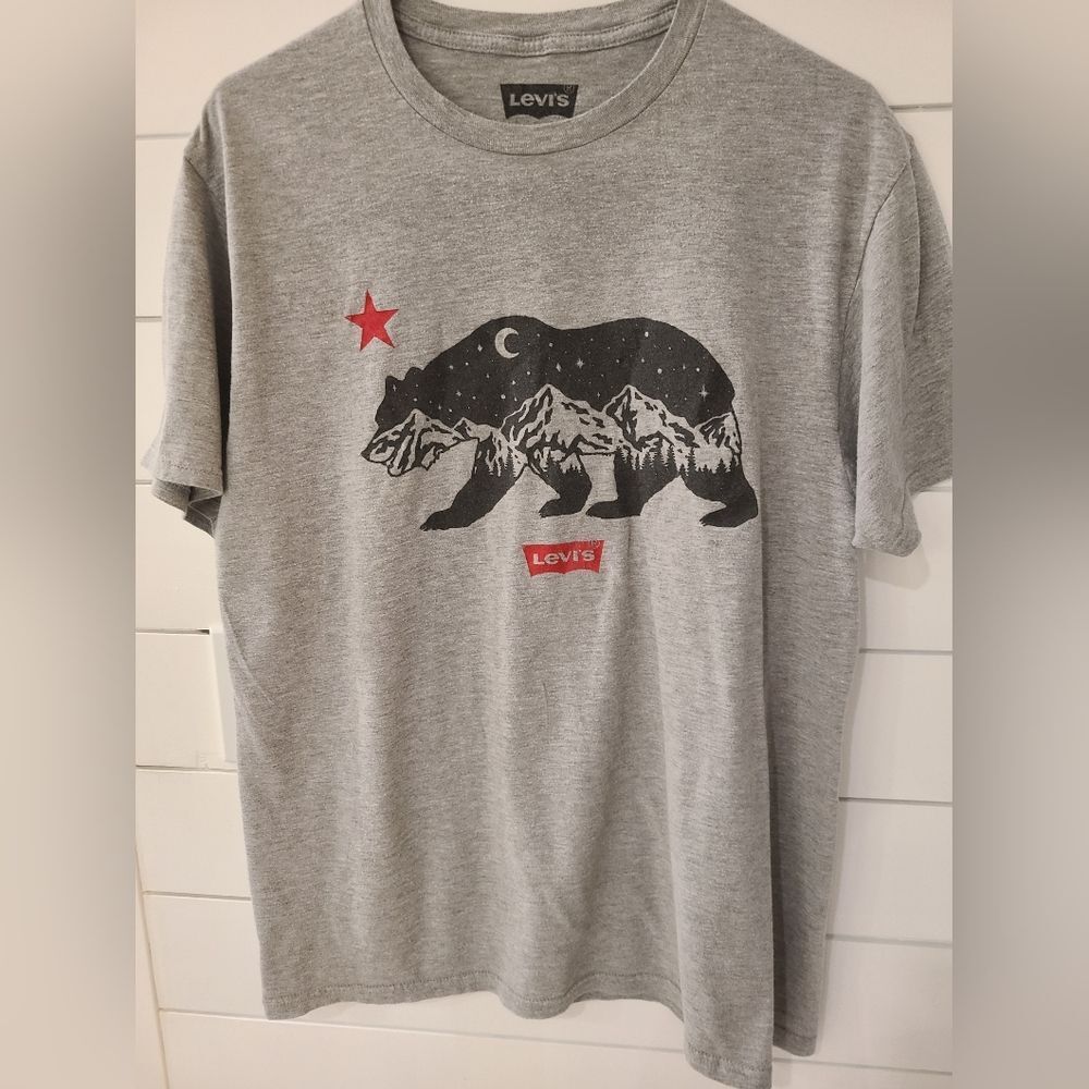 Levi's Gray Bear Graphic Kids T-Shirt